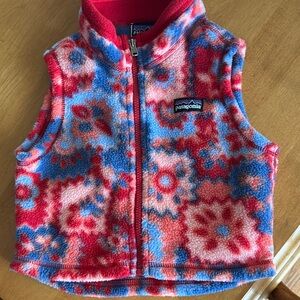 Patagonia Fleece Vest - Red and Blue